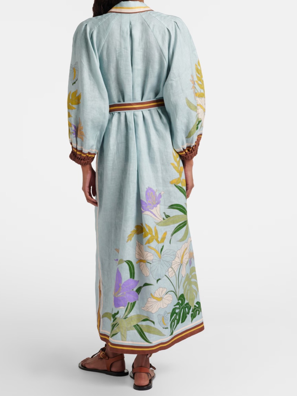 ALÉMAIS

Belted floral linen shirt dress - Picture 7 of 8